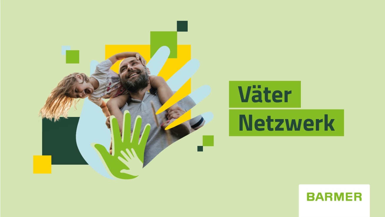 Vater mit Kind auf Schultern
